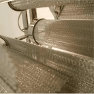 Post - Modern Extra Large Stainless Steel Long Tassel Chandelier - Blushlighting