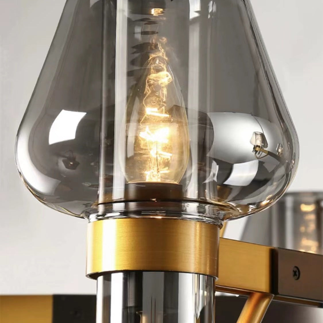 Post-modern Light Luxury Full Brass Chandelier for Living Room/Bedroom-Chandeliers-Blushlighting-Blushlighting