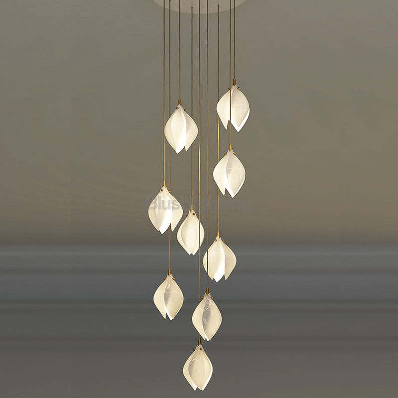 Postmodern Ceramic Branch Chandelier - 9 LightsBlushlighting