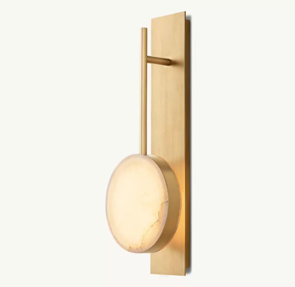 Alexande Alabaster Sconce 18"