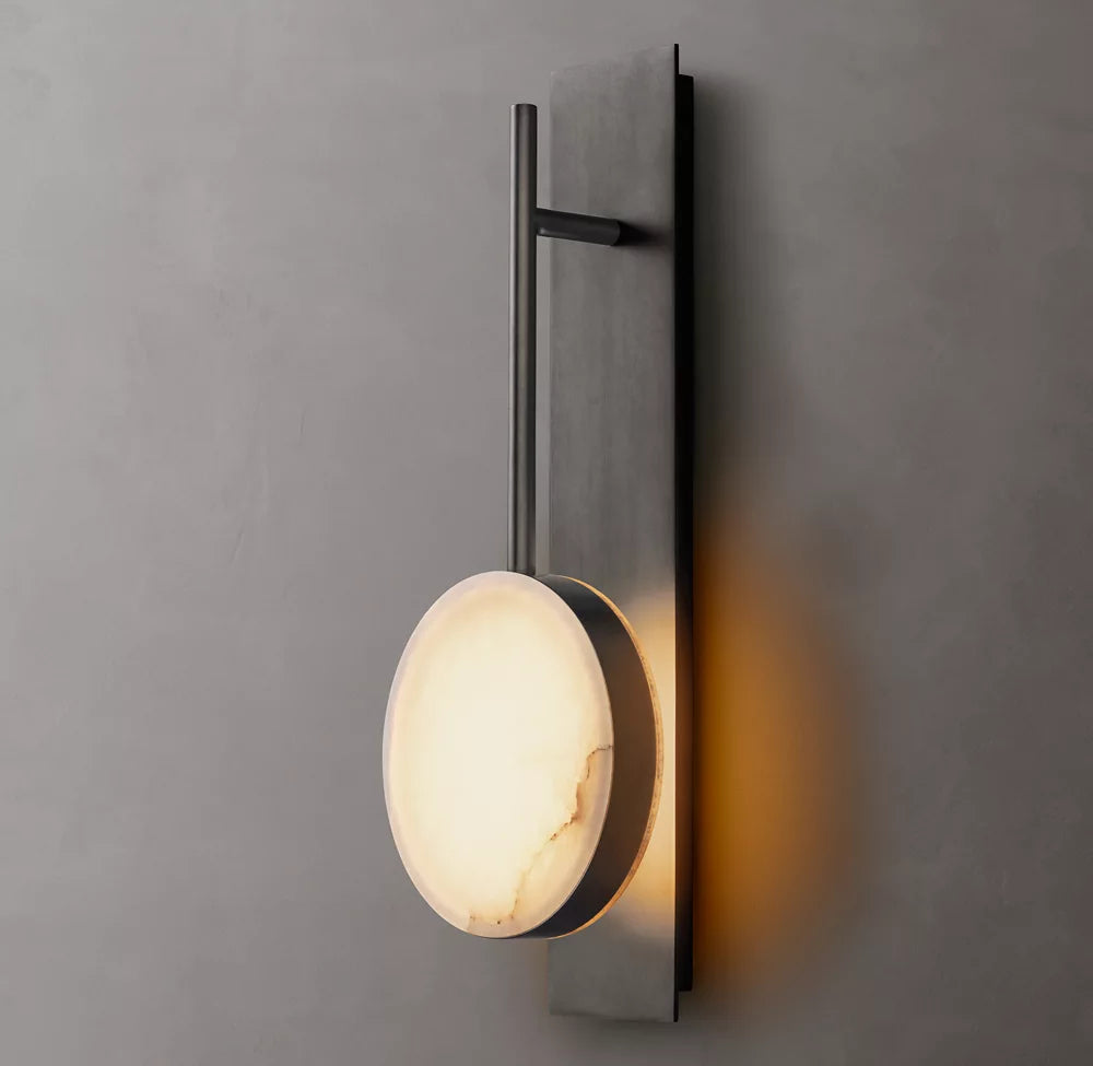 Alexande Alabaster Sconce 18"