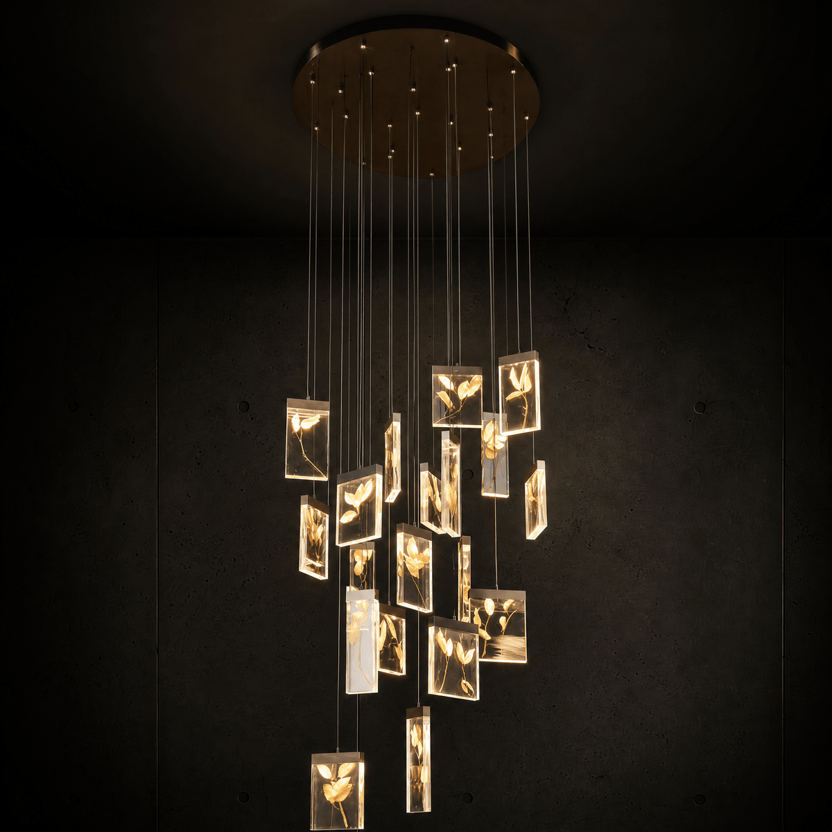 Purple Mountain Modern Sculptural Pendant Light - Blushlighting
