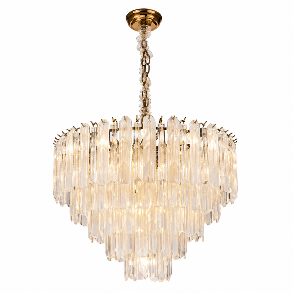 Quadro Glass Rod Chandelier — product photo