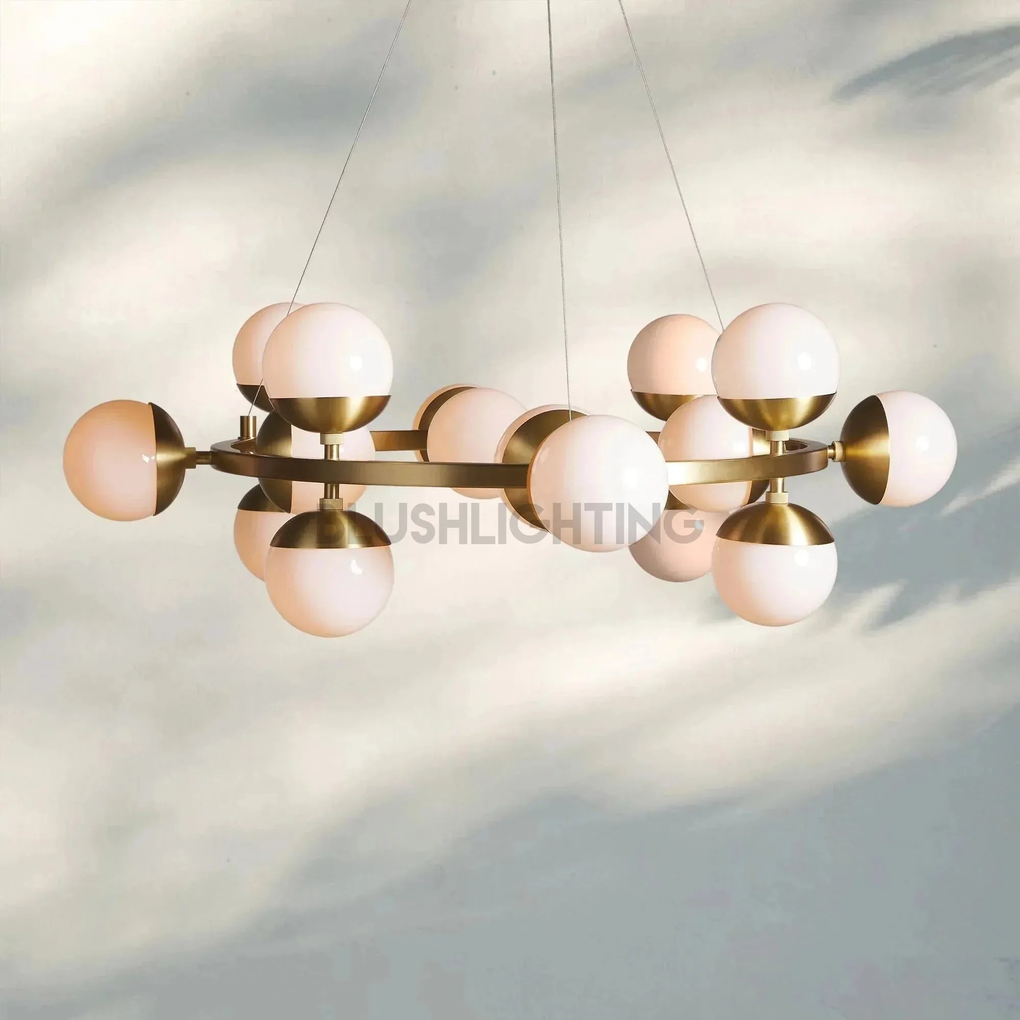 Raechelle Globe Chandelier - Blushlighting