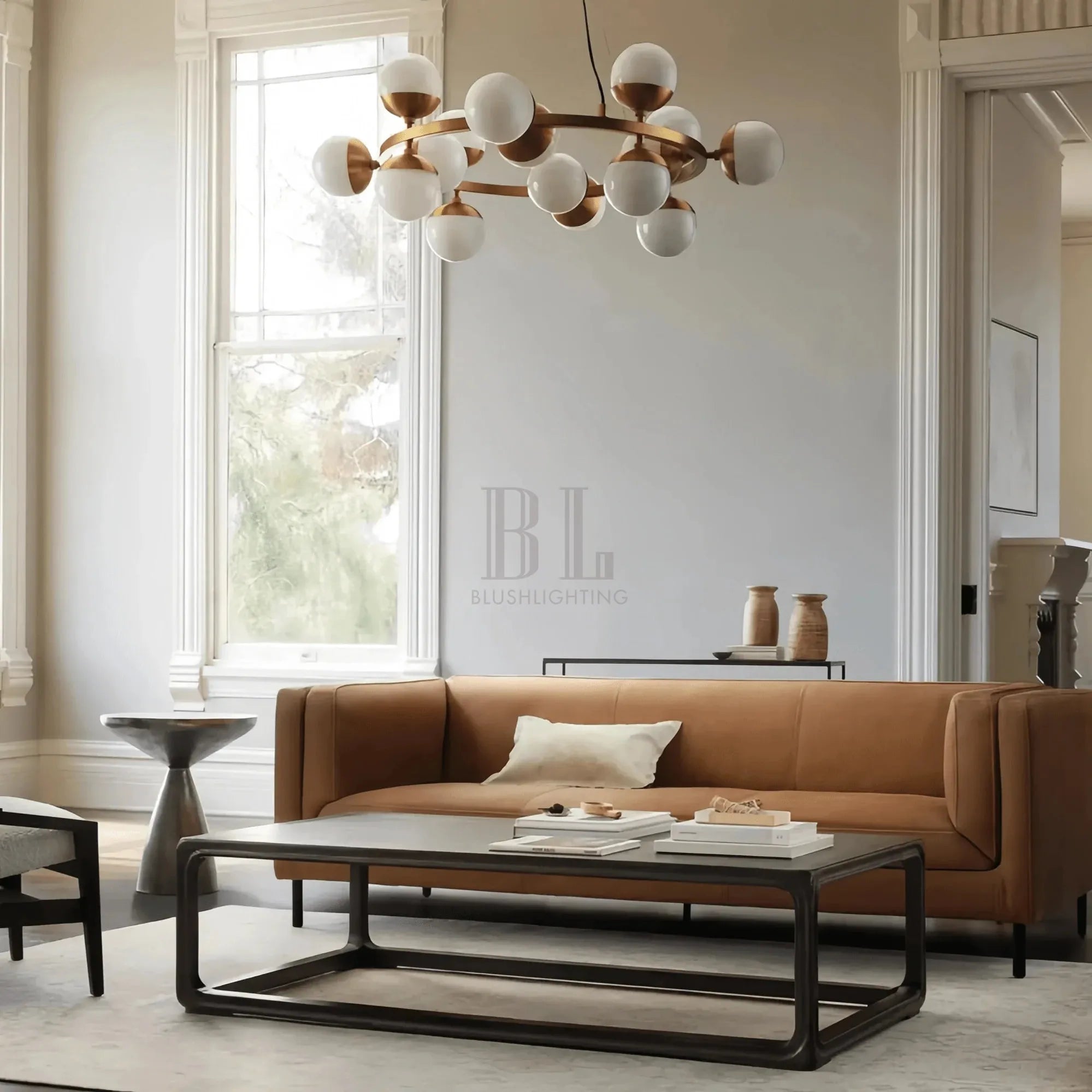 Raechelle Globe Chandelier - Blushlighting