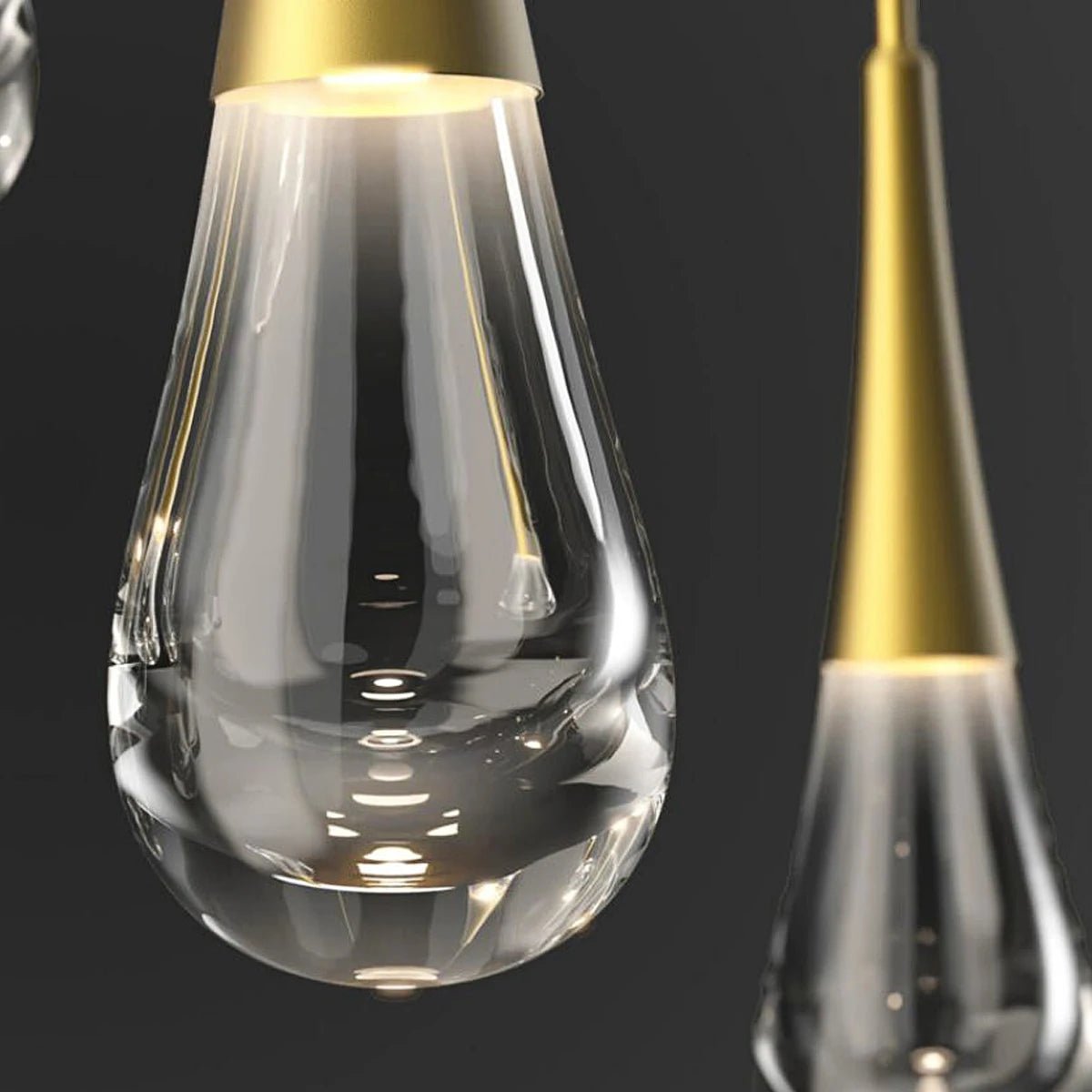 Rain 9 - Light Square Chandelier Pendant For Living room Family room Dining Room Bedroom - SilverBlushlighting