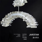 Rainbow Modern Rock Crystal Staircase Chandelier - Blushlighting
