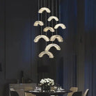 Rainbow Modern Rock Crystal Staircase Chandelier - Blushlighting