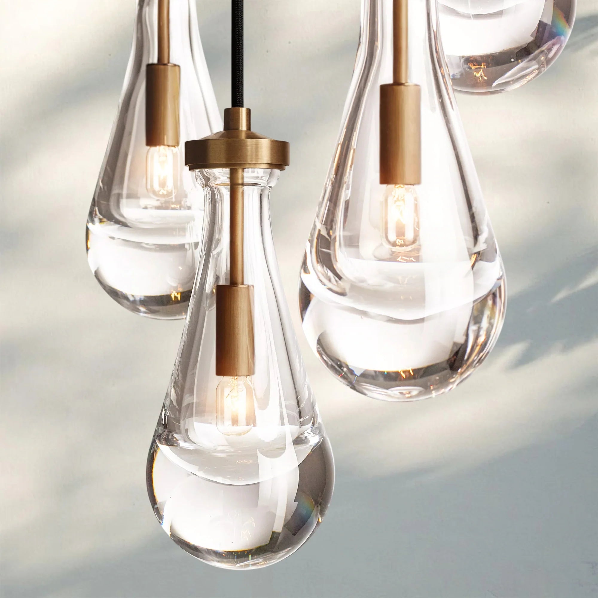 Raindrop Round Chandelier Modern Luxury Glass Chandelier For Living Room-