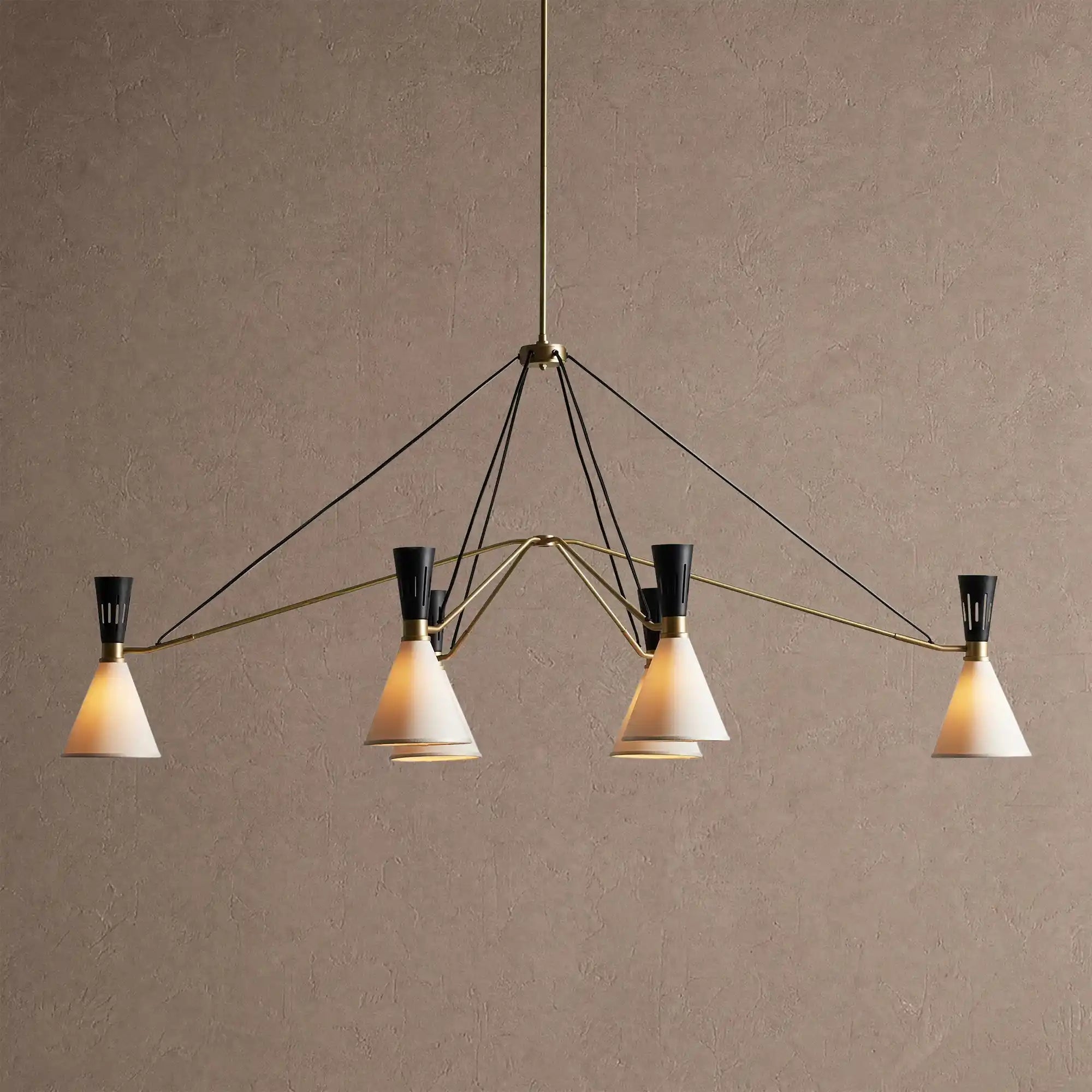 Ramsey 6-Light Linear Chandelier - Blushlighting