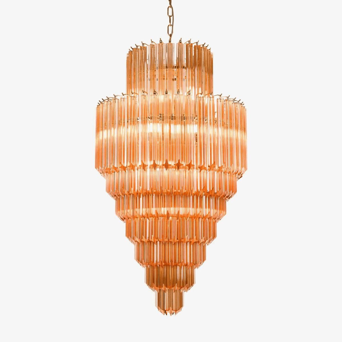Raphael Murano Chandelier - ∅ 23.6″ x H 44.5″PinkBlushlighting