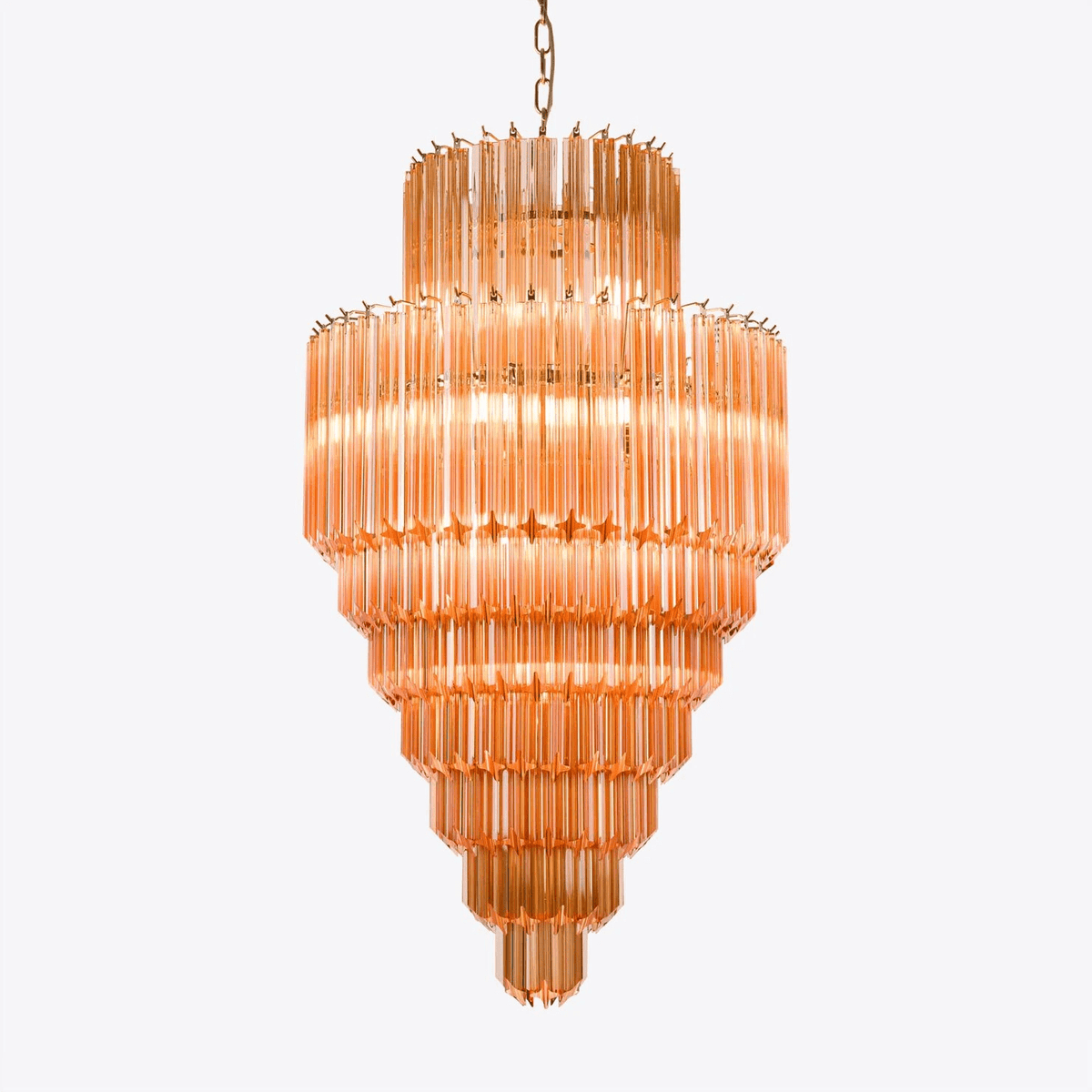Raphael Murano Chandelier - ∅ 23.6″ x H 44.5″PinkBlushlighting