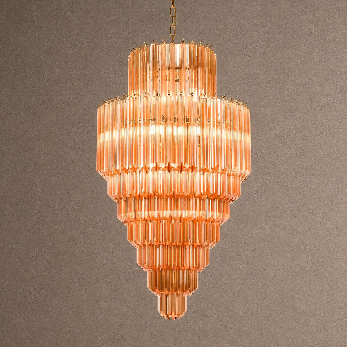 Raphael Tiered Chandelier - ∅ 23.6″ x H 44.5″PinkBlushlighting