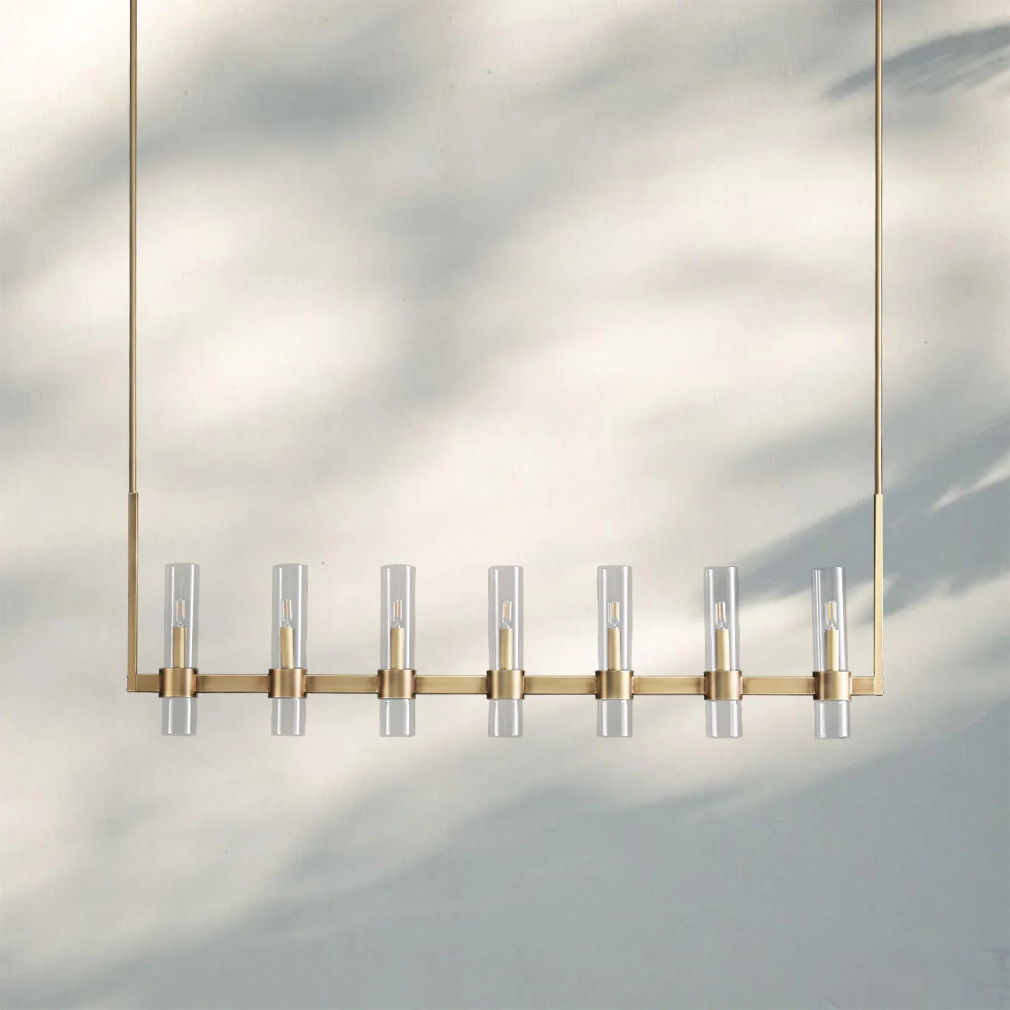 Ravella Glass Linear Chandelier-