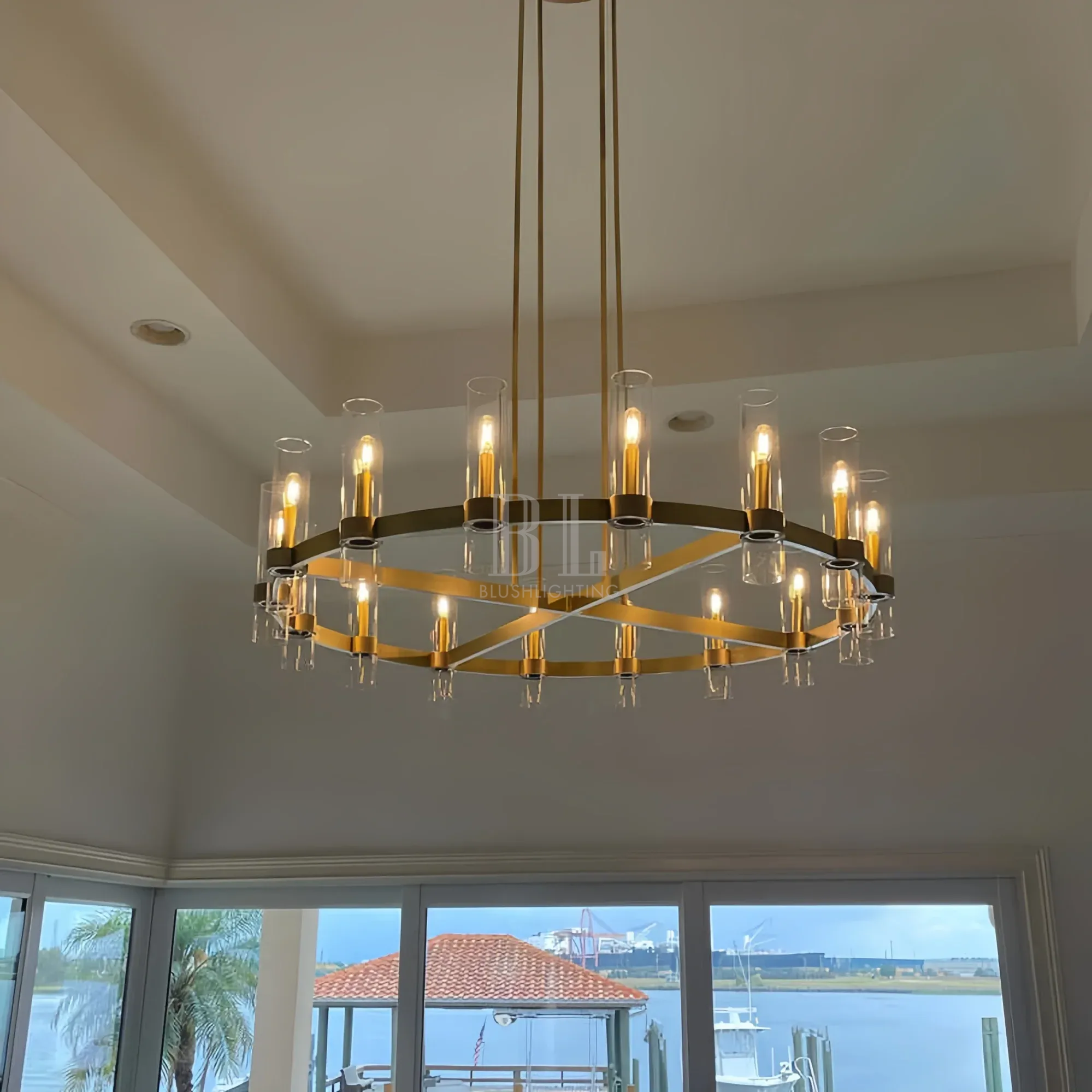 Ravella Glass Round Chandelier-