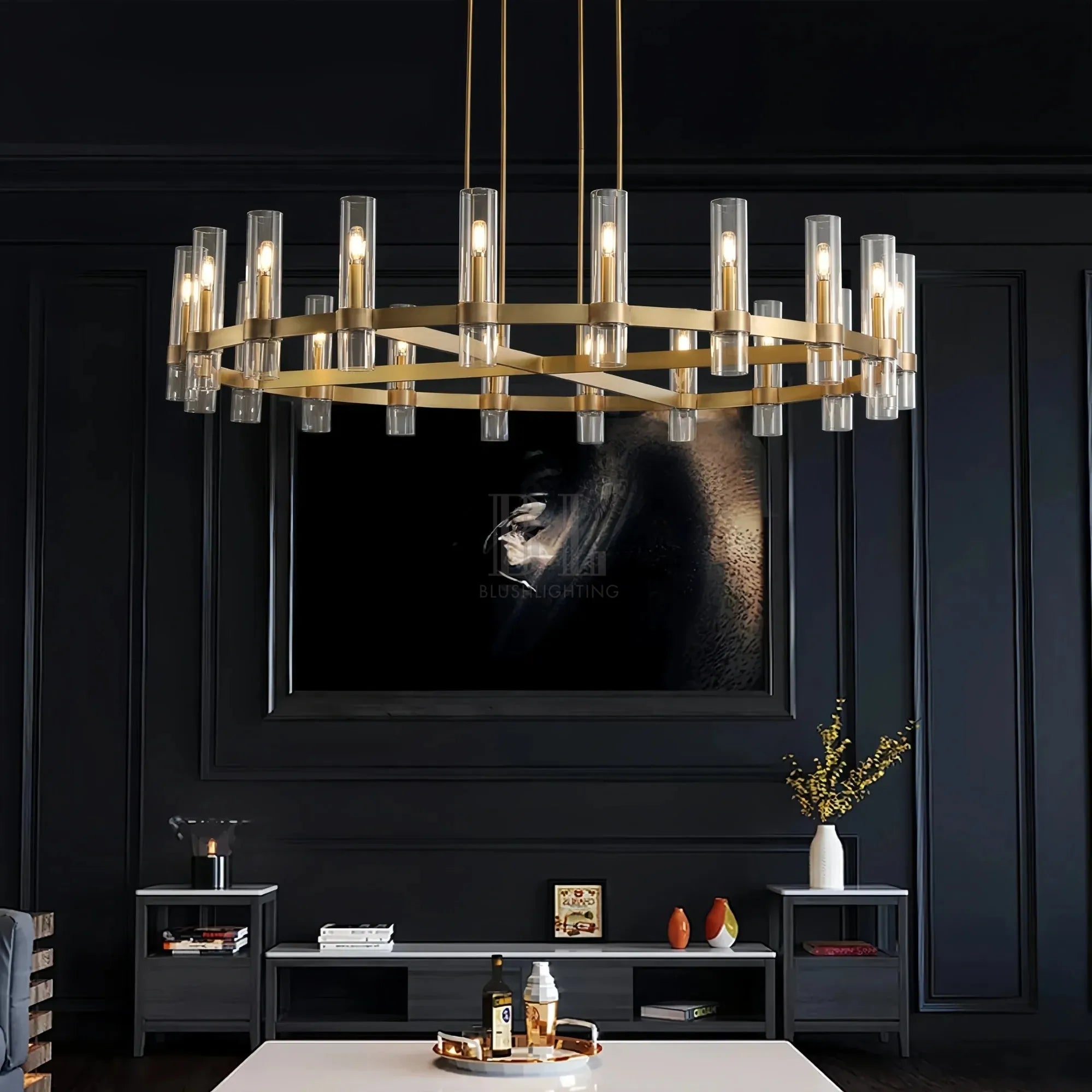 Ravella Glass Round Chandelier-
