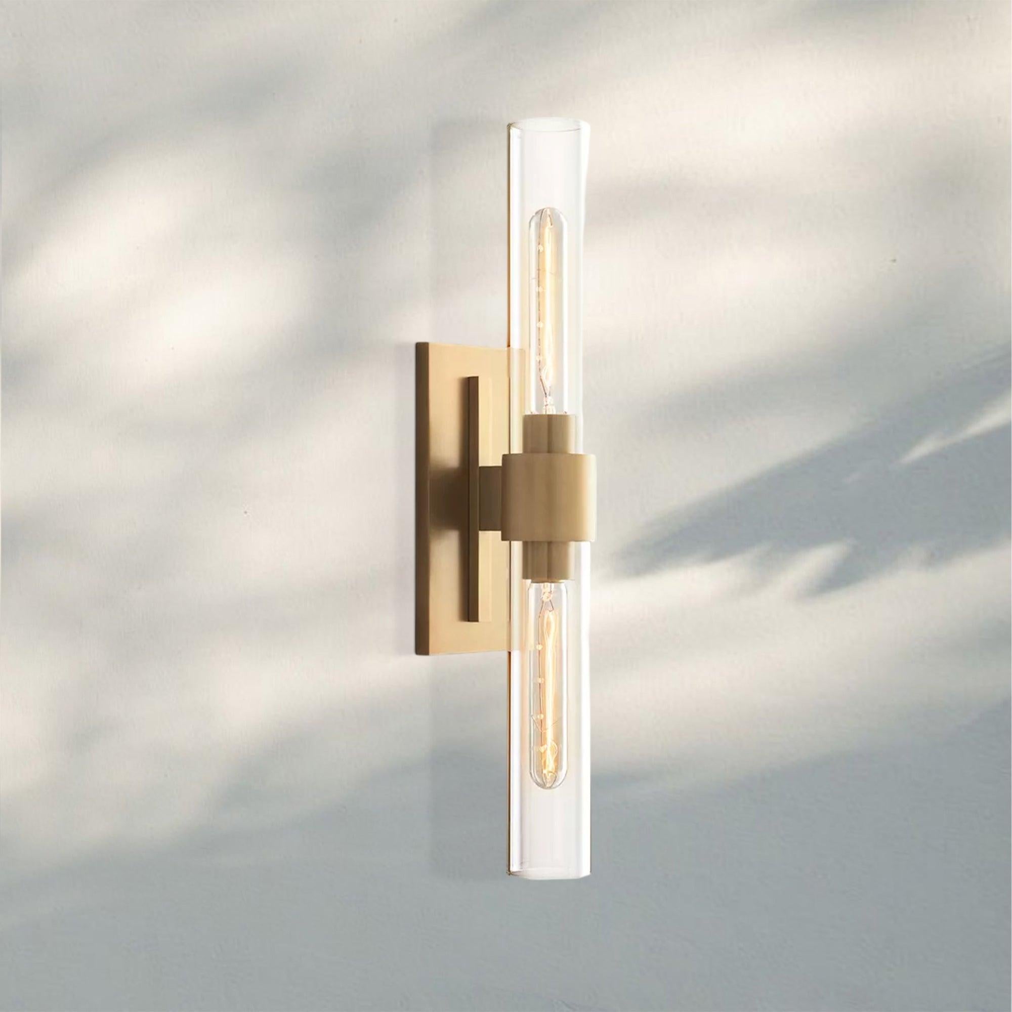 Ravella Linear Wall Sconce-Lacquered Burnished Brass-