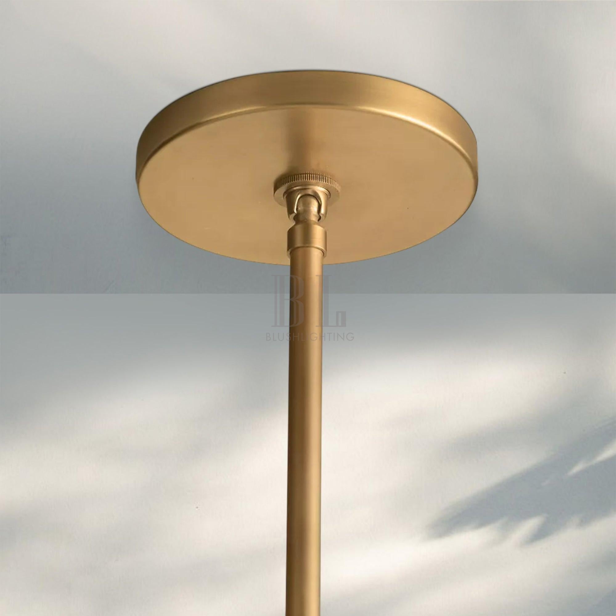 Ravella Modern Blown Glass Pendant Light 8" 10" 12"-