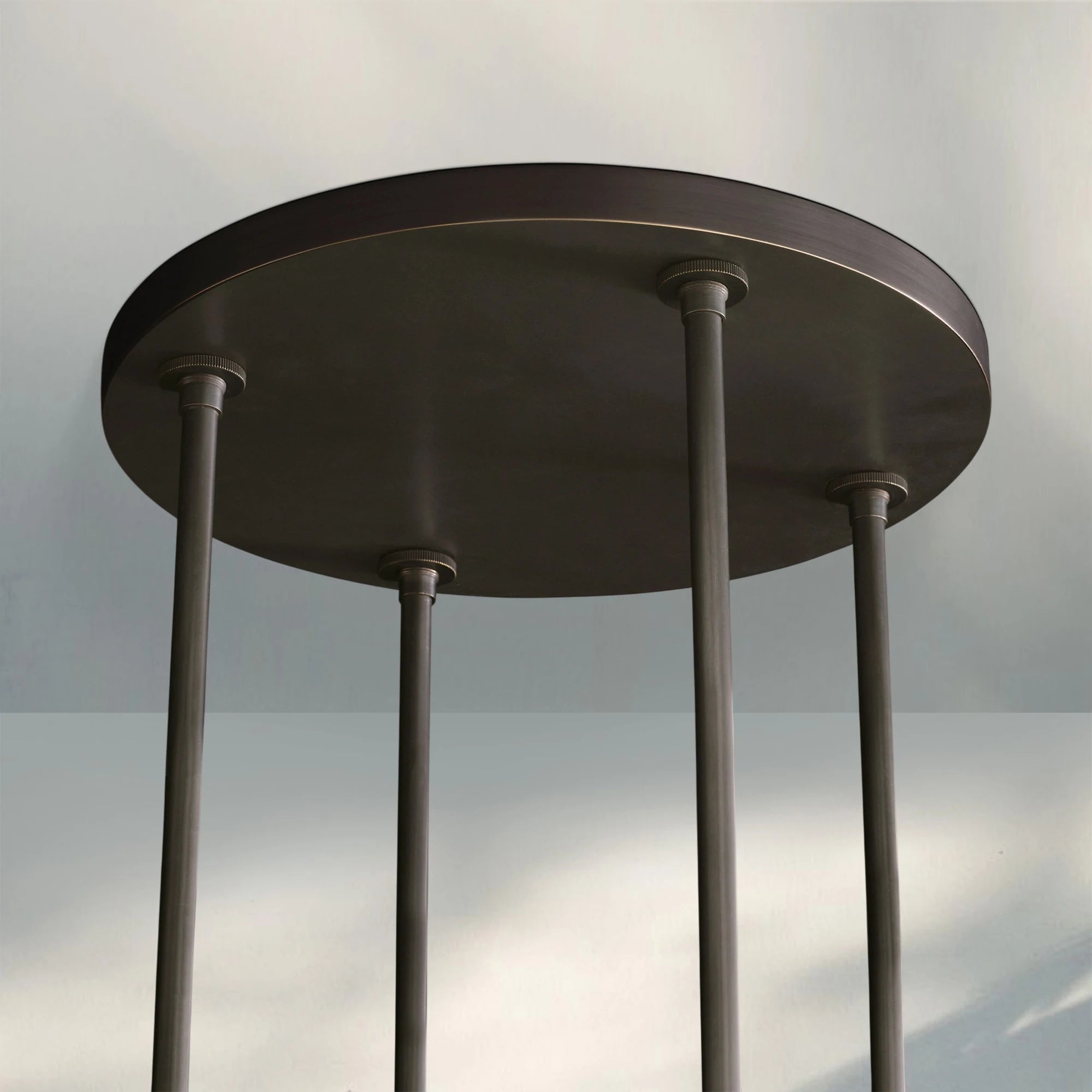 Ravella Round Milk Glass Chandelier 36'' - Blushlighting