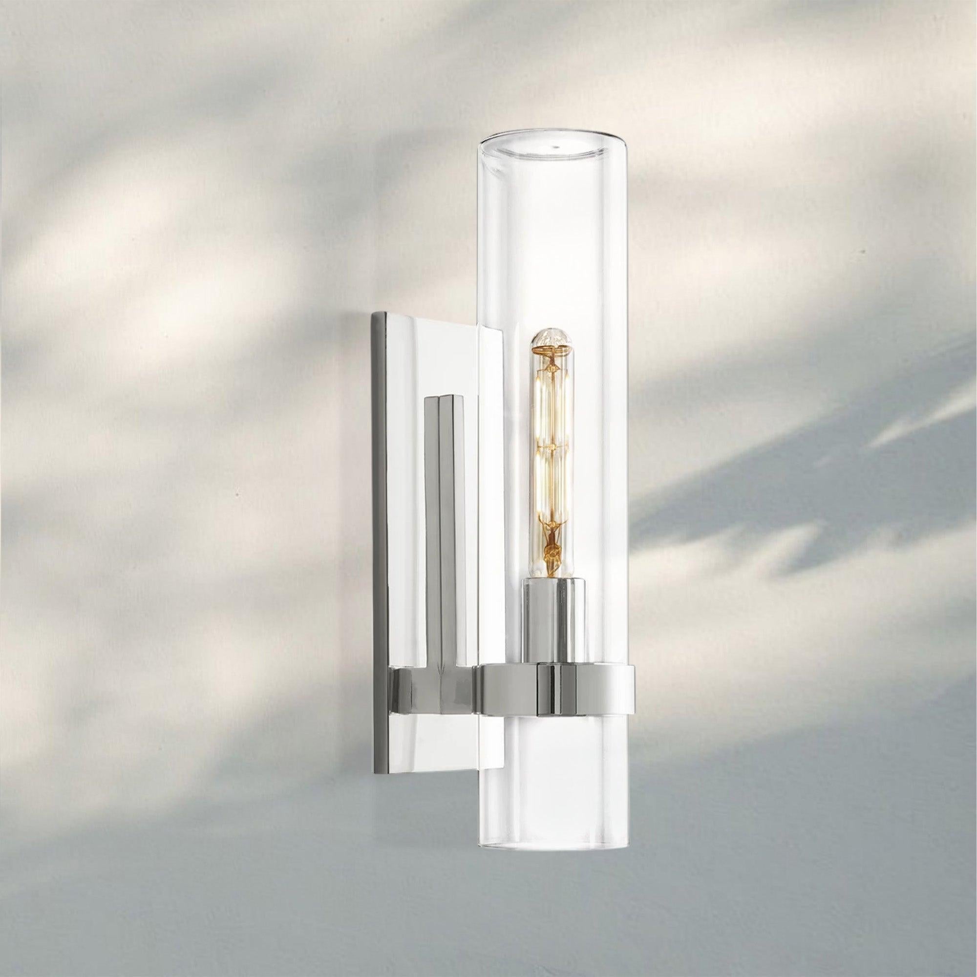 Ravella Single Head Wall Sconce-Polished Nickel-