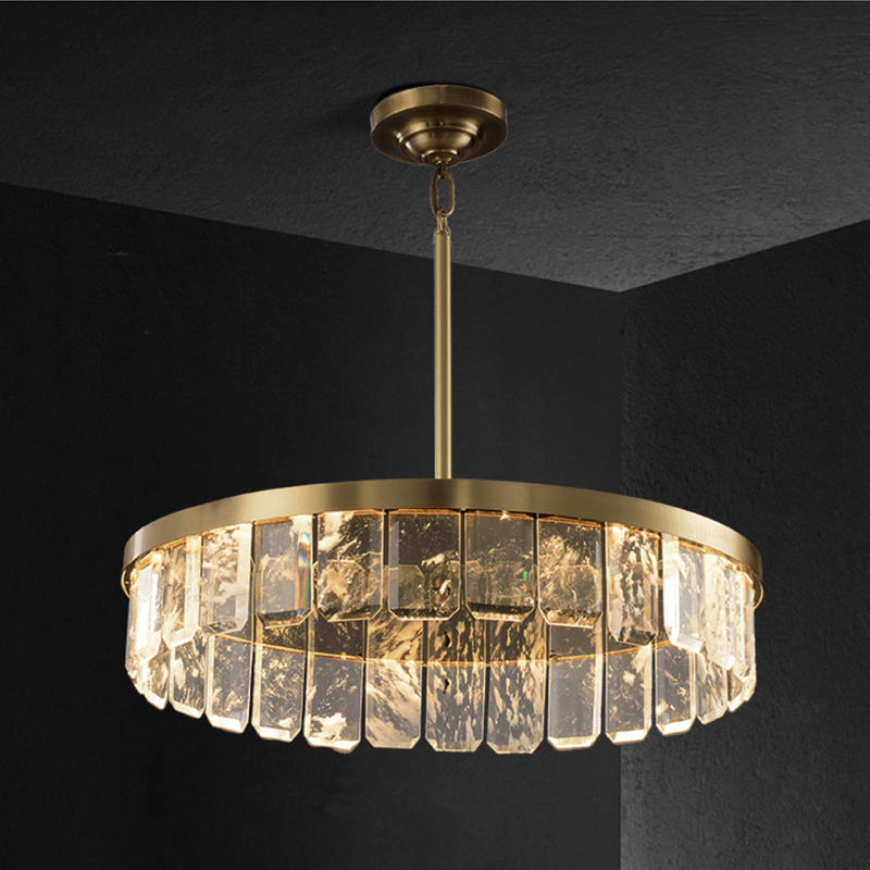 Rebecca Postmodern Crystal Chandelier - D 23.62"*H 5.12"Blushlighting