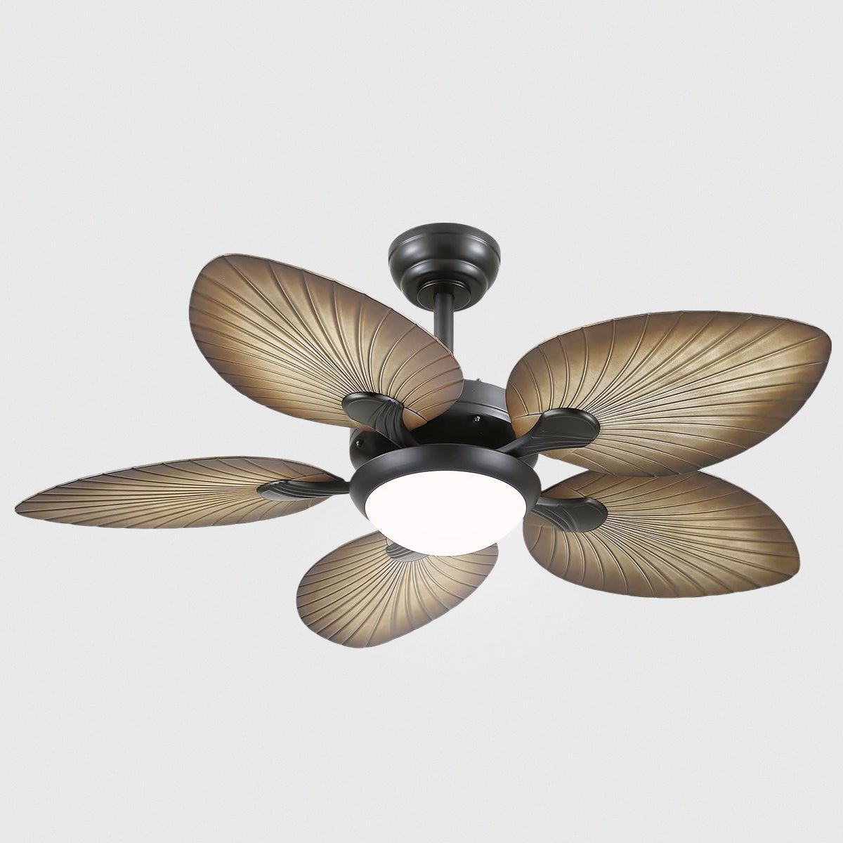 Retro Banana Leaf Shaped Blade Ceiling Fan Lamp 44" - Blushlighting