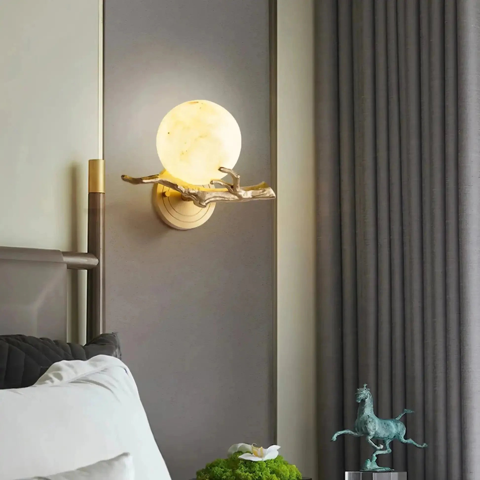 Retro Twigs Alabaster Wall Lamp - Dia 11.8″(30cm) x H 7.9″(20cm)Blushlighting