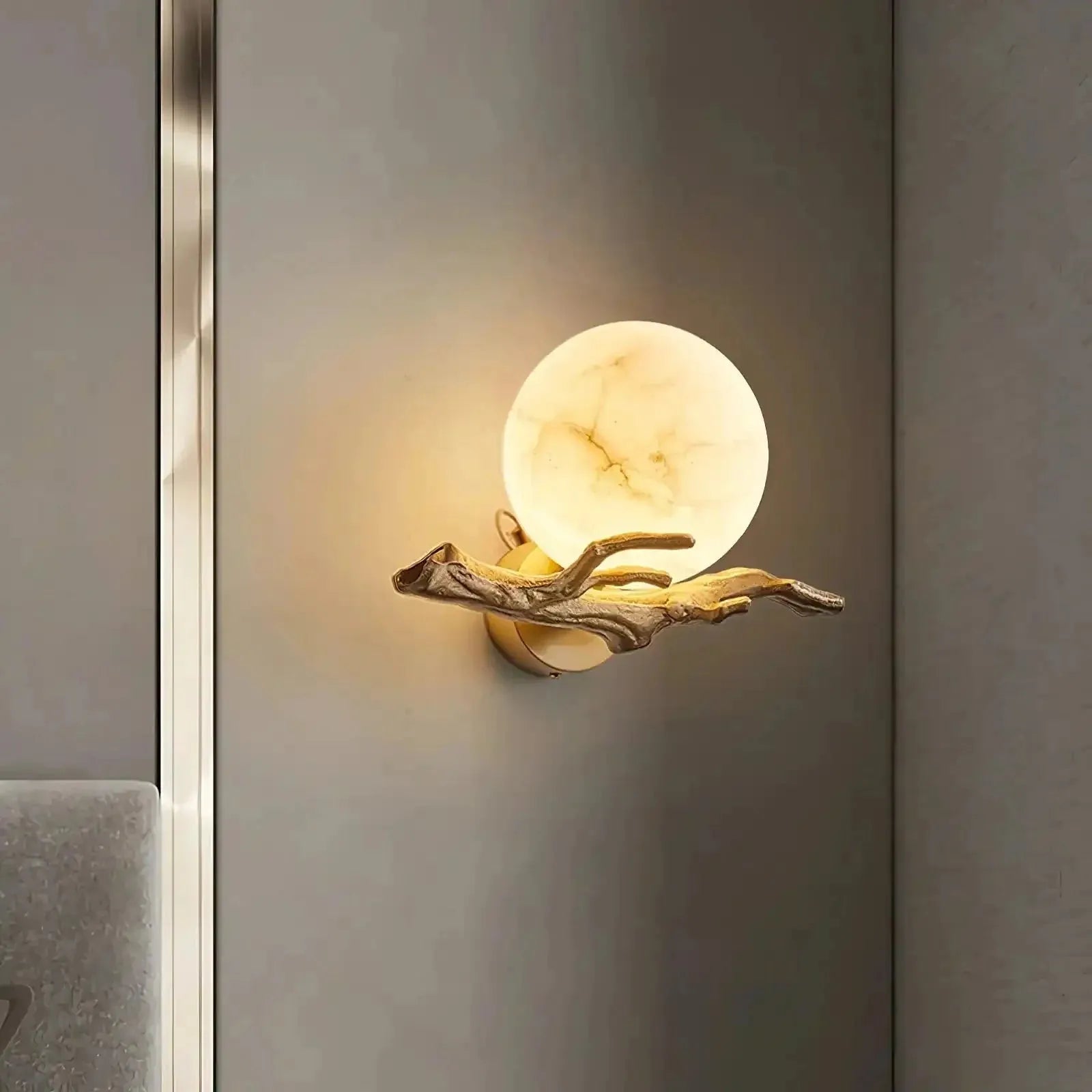 Retro Twigs Alabaster Wall Lamp - Dia 11.8″(30cm) x H 7.9″(20cm)Blushlighting