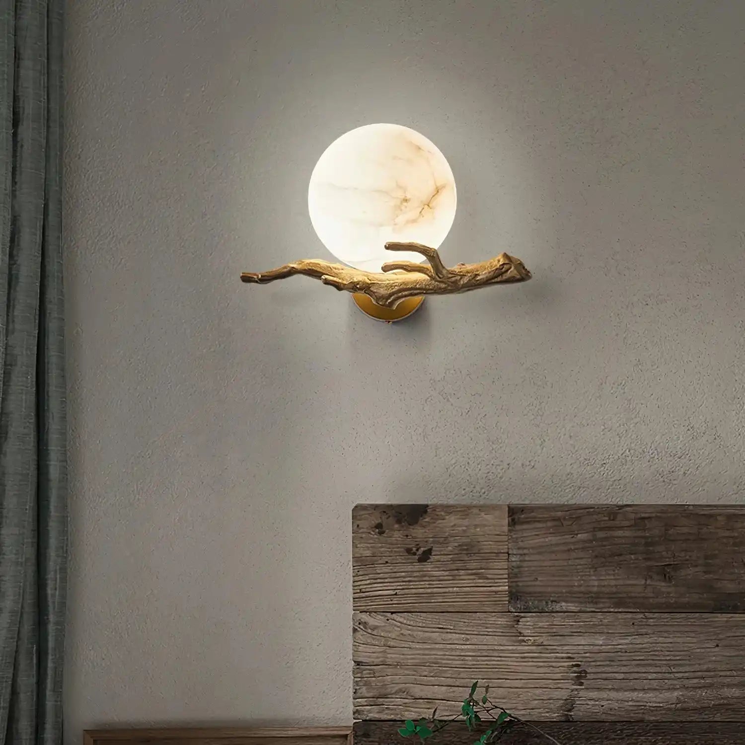 Retro Twigs Alabaster Wall Lamp-Blushlighting