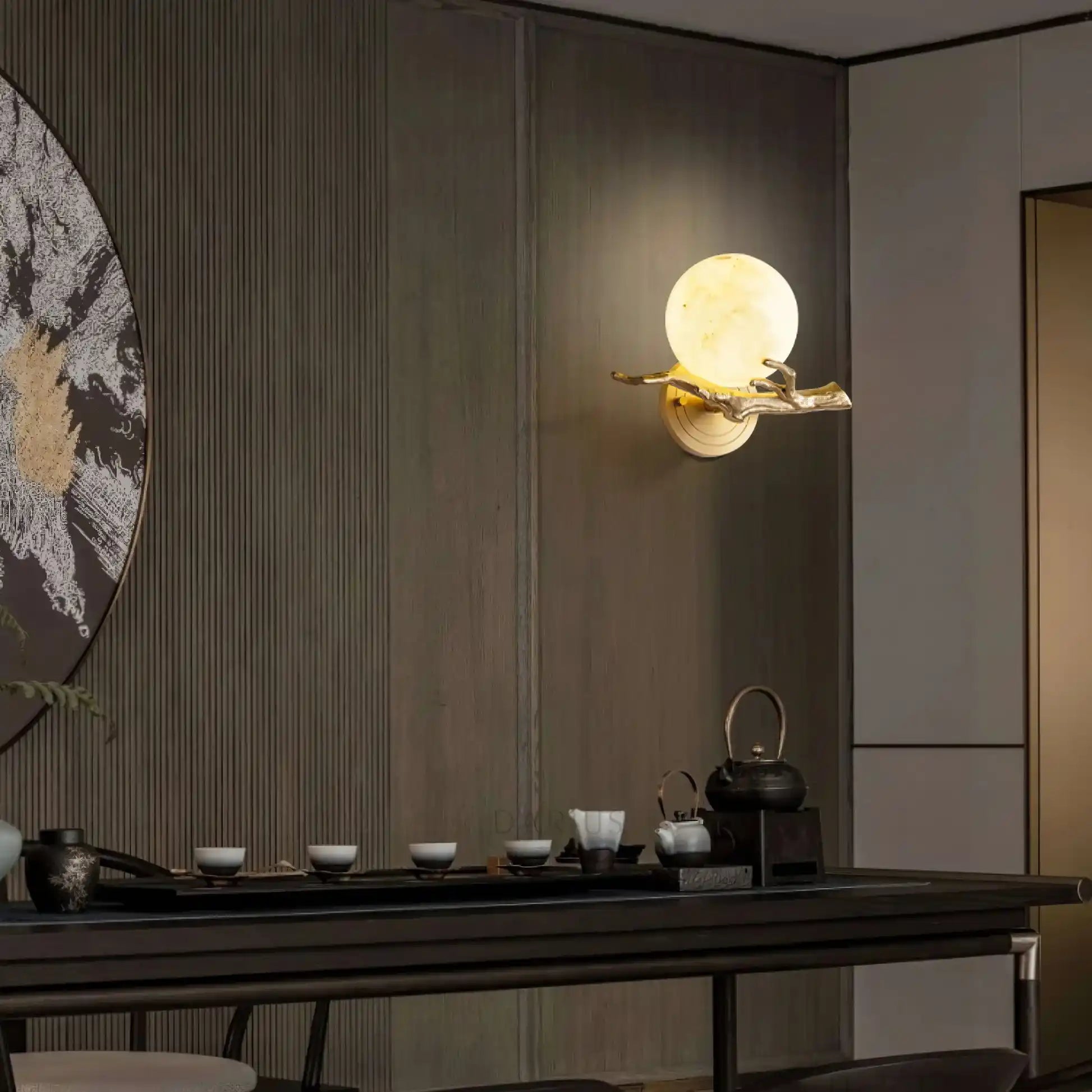 Retro Twigs Alabaster Wall Lamp-Blushlighting