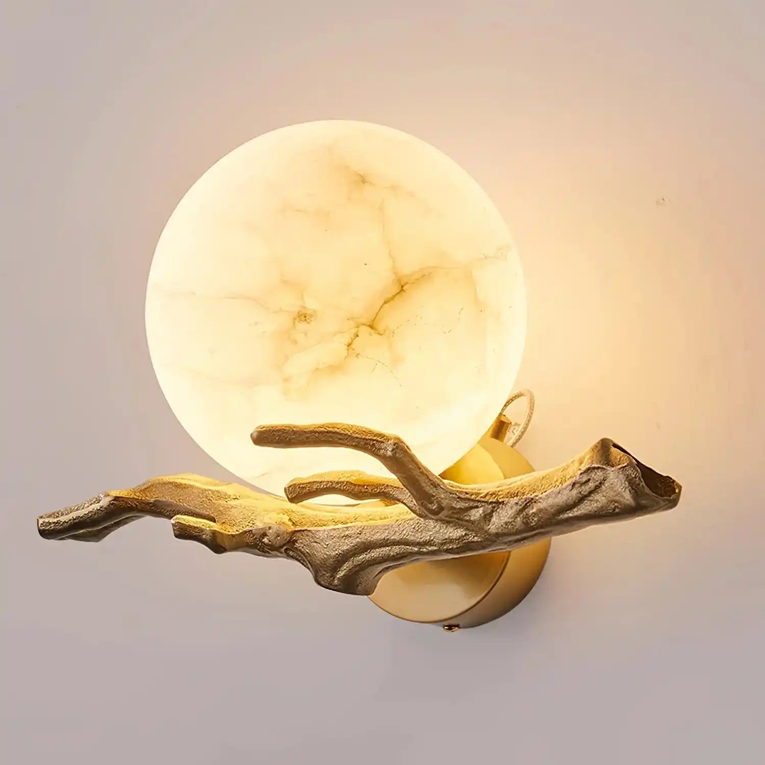 Retro Twigs Alabaster Wall Lamp-Blushlighting