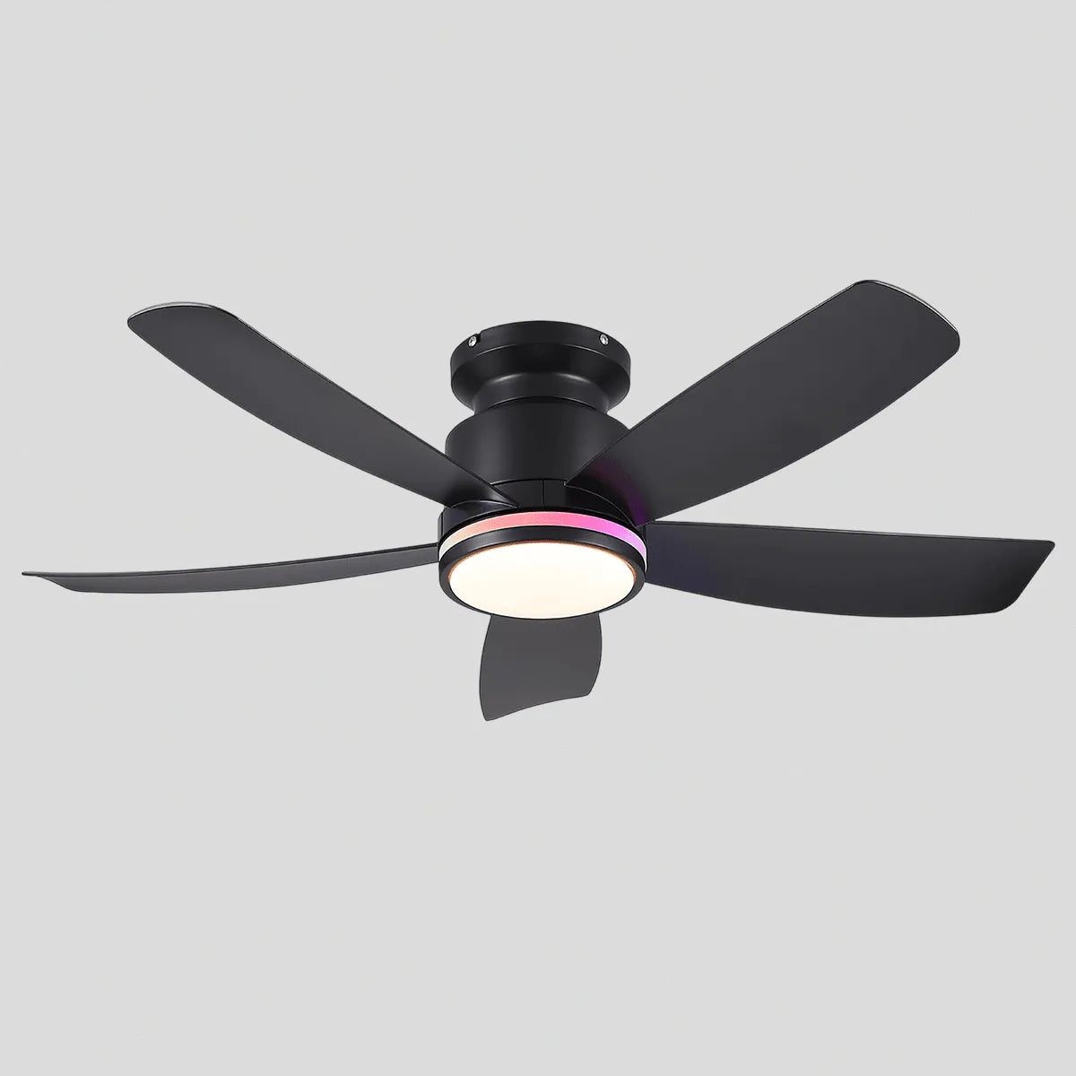 RGB Recessed remote control ceiling fan light 41" - Blushlighting