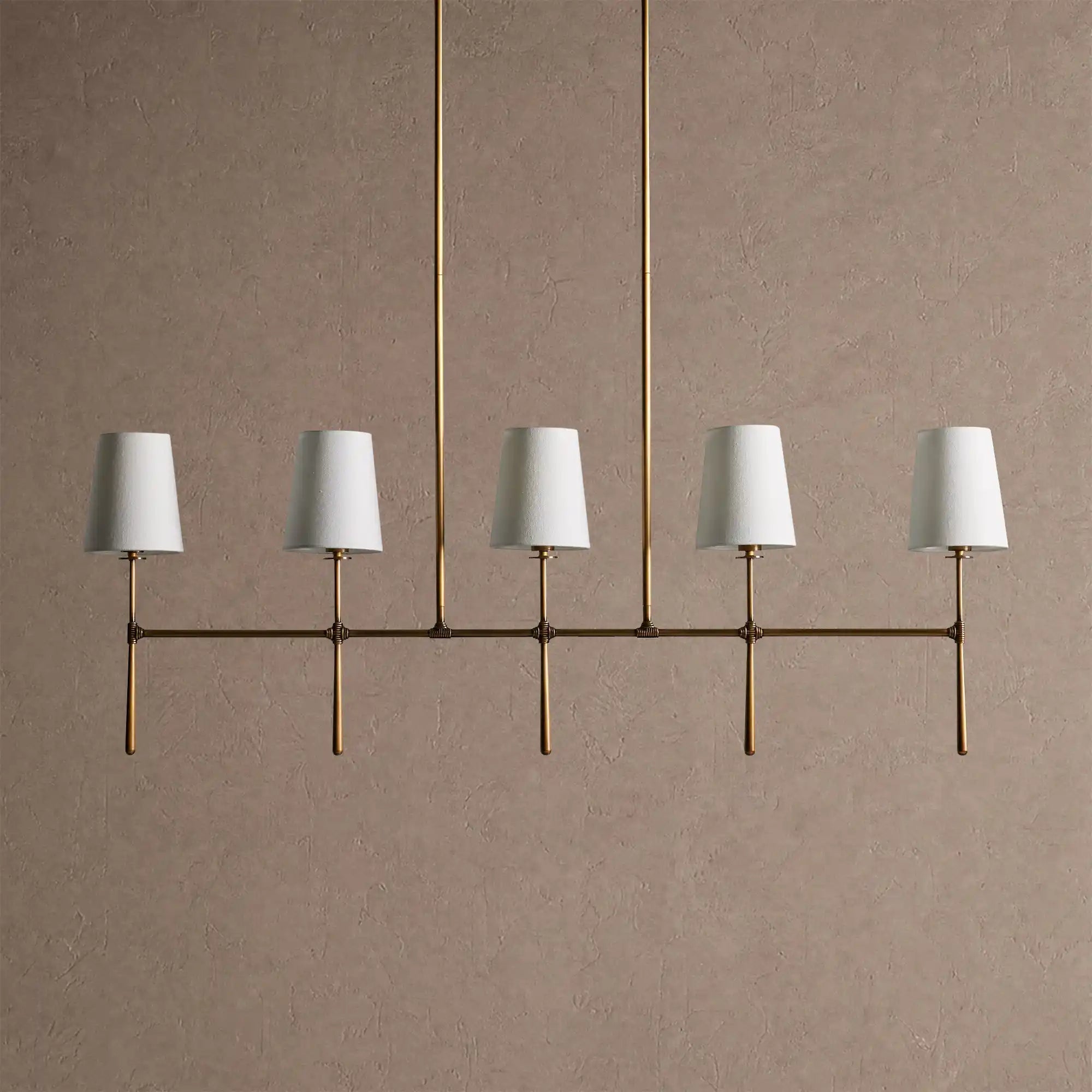 Rhodas Linear Chandelier - 5-LightBrassBlushlighting