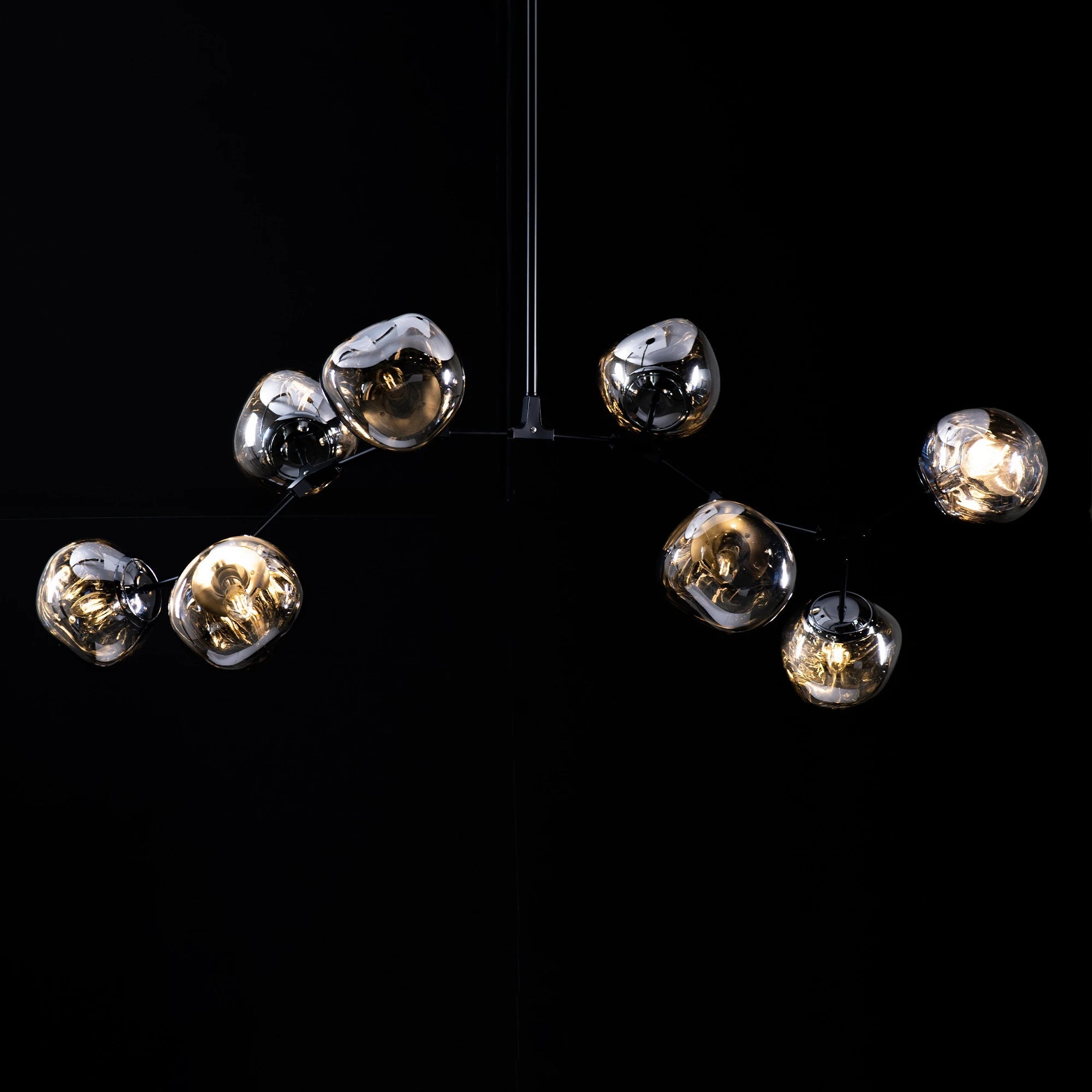 Rhome II Chandelier - Matte BlackBlushlighting