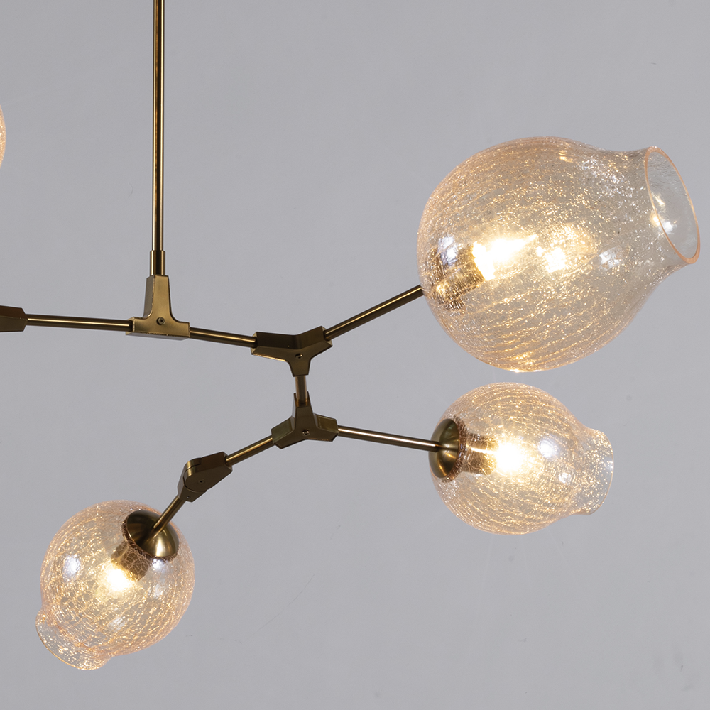 Covington Drop Globe Branching Bubble Chandelier 30''-Chandelier-Blushlighting