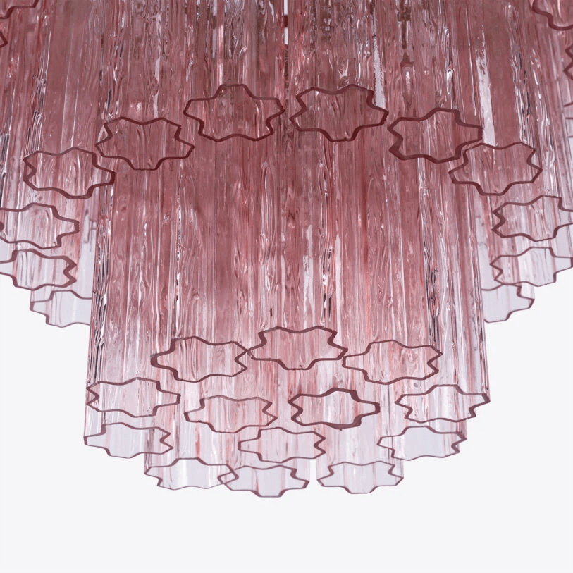 Rina Firenze Chandelier - ∅ 31.5″ x H 36.6″Smoke GrayBlushlighting