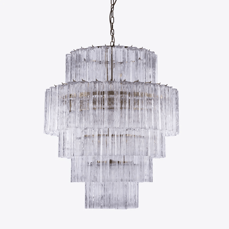 Rina Firenze Chandelier - ∅ 31.5″ x H 36.6″Smoke GrayBlushlighting