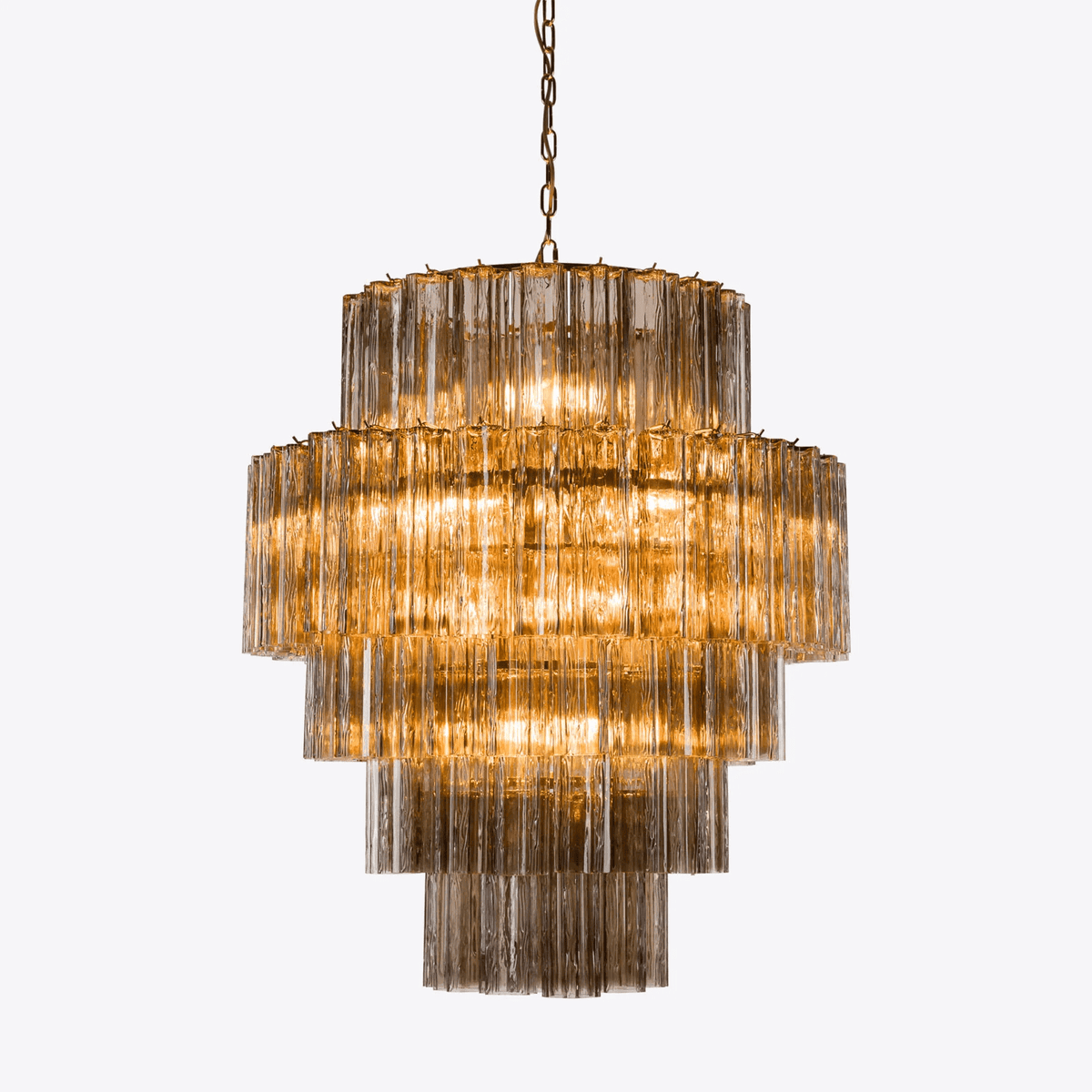 Rina Firenze Chandelier - ∅ 31.5″ x H 36.6″Smoke GrayBlushlighting