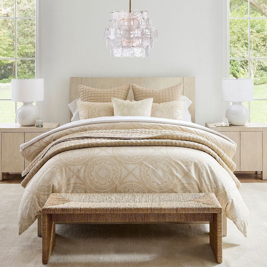 Riviera Glass Disc Chandelier 26" - Blushlighting