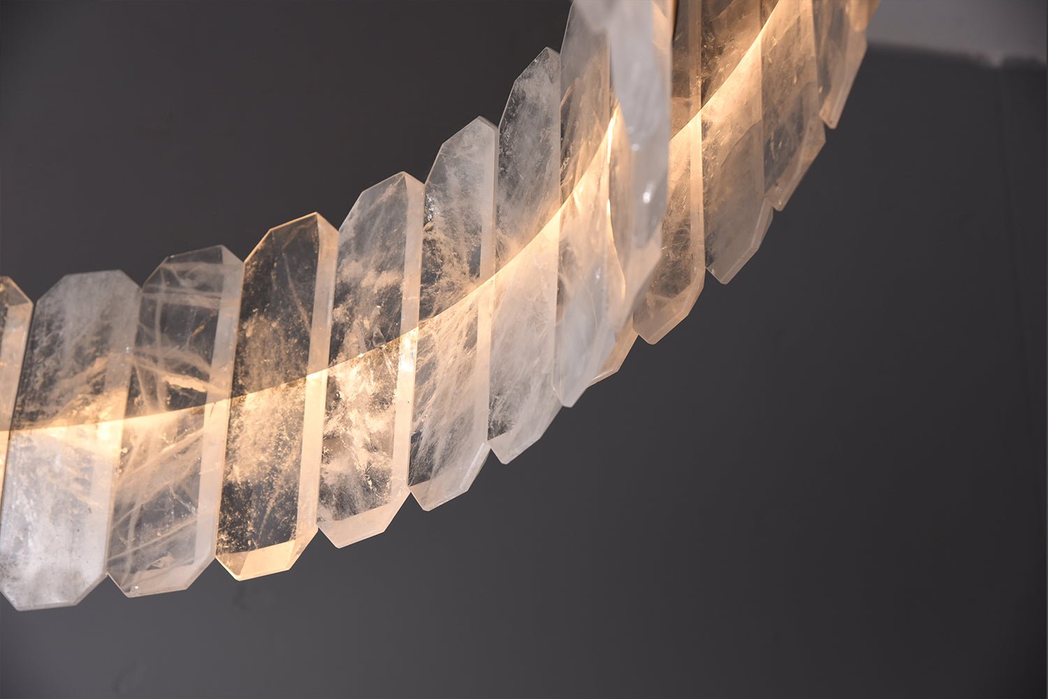 Rolantis Double Rock Crystal Chandelier - Blushlighting