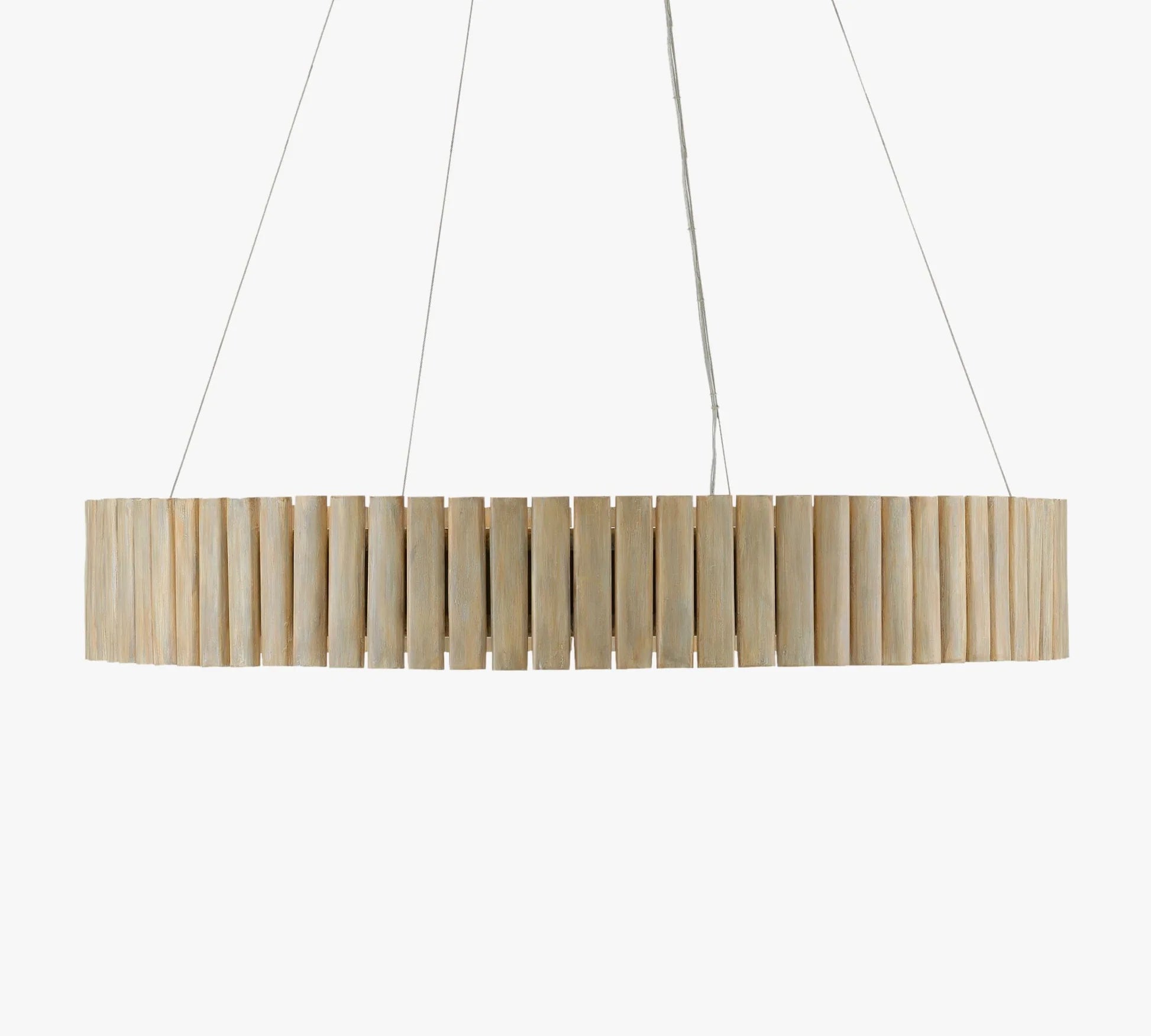 Rosalia Round Bamboo Chandelier 31" - Blushlighting