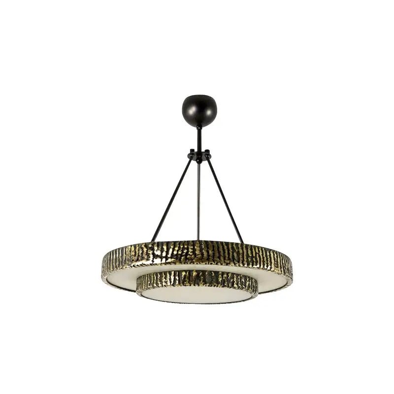 Round Vintage Alabaster Chandelier - Blushlighting