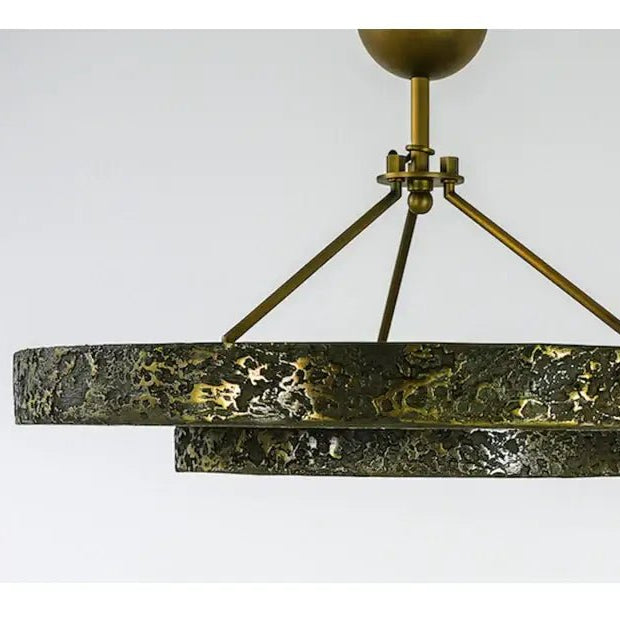 Round Vintage Alabaster Chandelier - Blushlighting