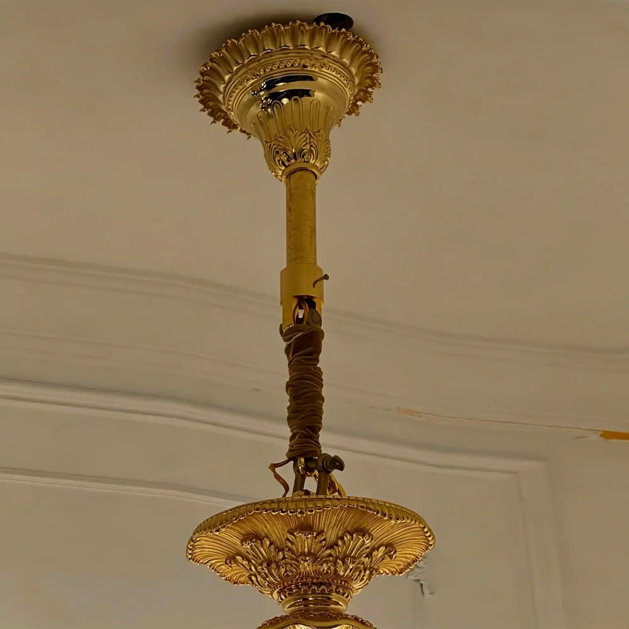 Royal Versailles Malachite Inlay Gilded Brass Candles Chandelier - Style D: D72.1"*H102.4" (D183cm*H260cm)/500kgWarm LightBlushlighting