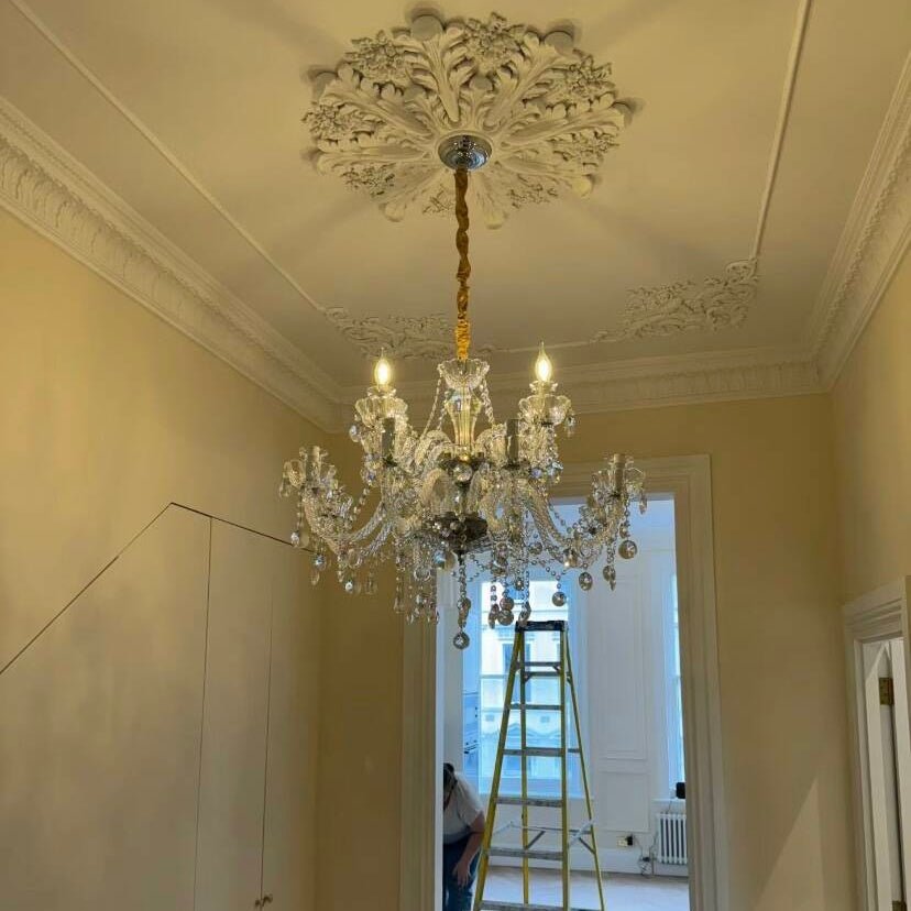 Rustic Antique European Candle Crystal Chandelier Popular Farmhouse Ceiling Light Fixture For Living Room - Blushlighting