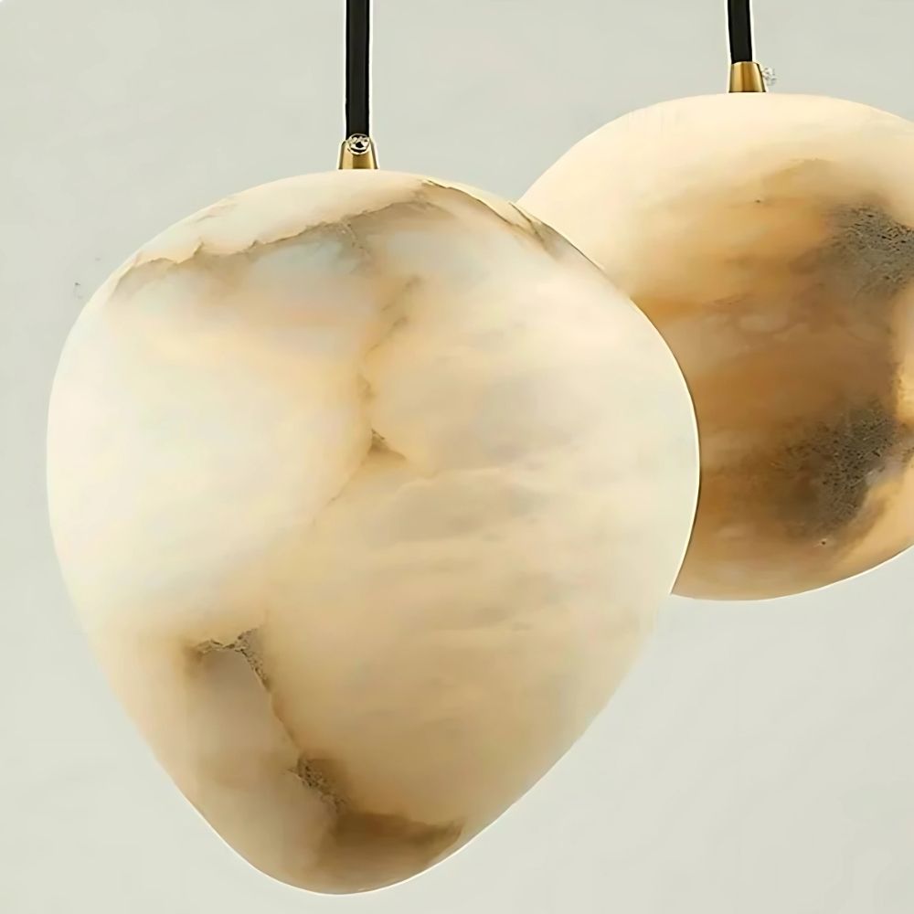 Sage Marble Chandelier - 5 LightsBlushlighting