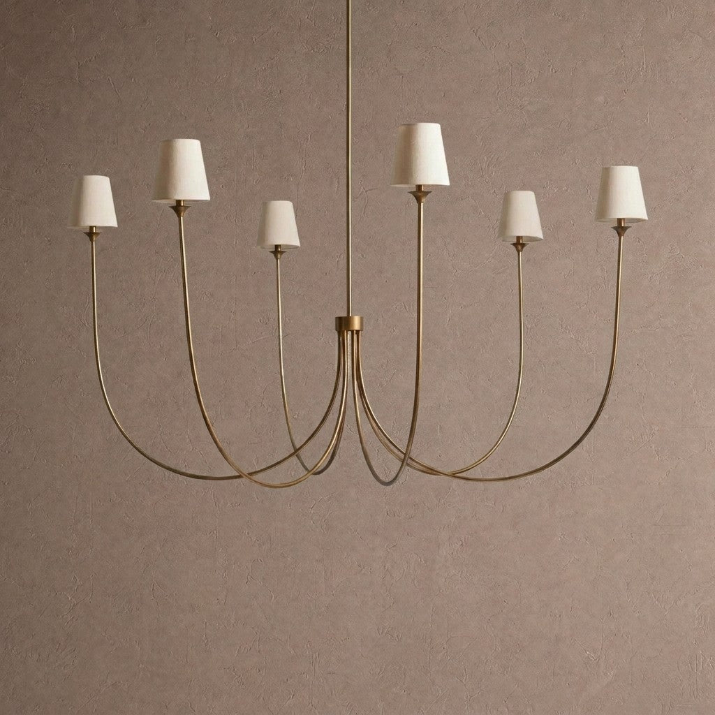 Saige Round Chandelier - Brass55"Blushlighting