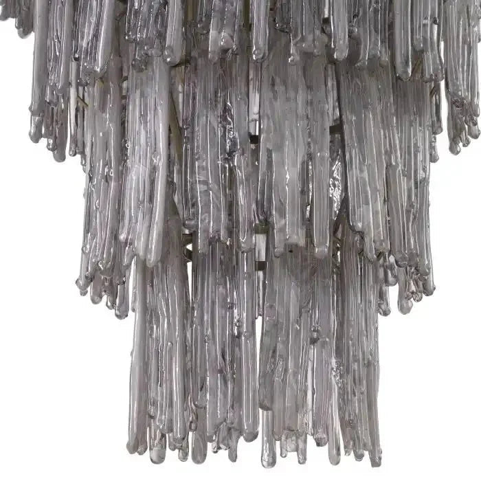 Saint Roch Modern Glass Chandelier Brass & Glass - LargeBlushlighting