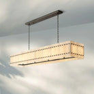 Sun Marco Alabaster Linear Chandelier 54" 72"-Blushlighting