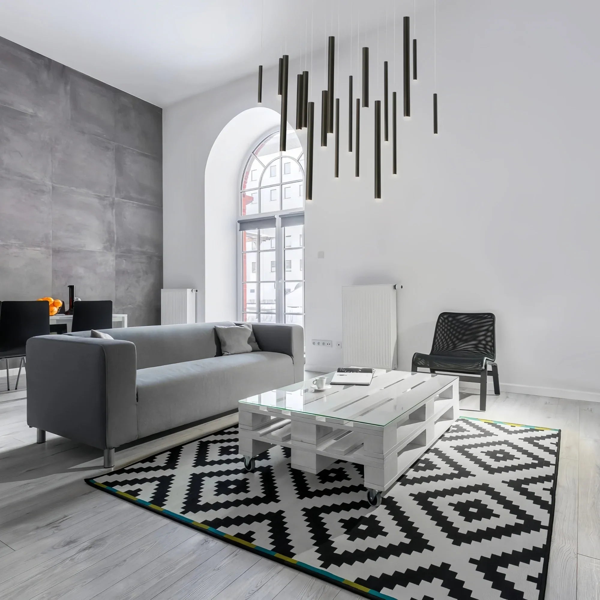 Santana Modern Linear Multi Light Pendant for Kitchen Island - 42"L x 10"W x 1.25"HAntique BrassBlushlighting